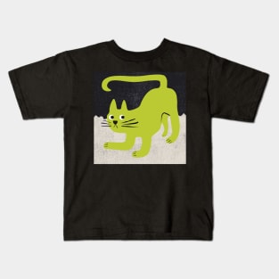 Big Yellow Cat Kids T-Shirt